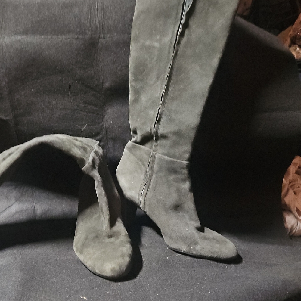Women's Black Suede Boots